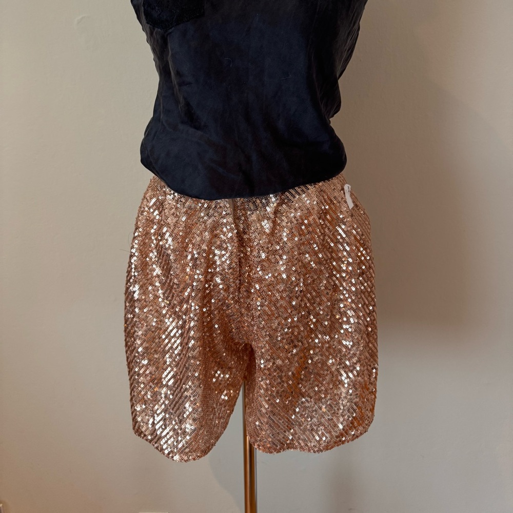 Sequin Gold Women's Shorts